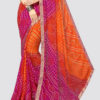 Chiffon Printed Saree with Lace Border