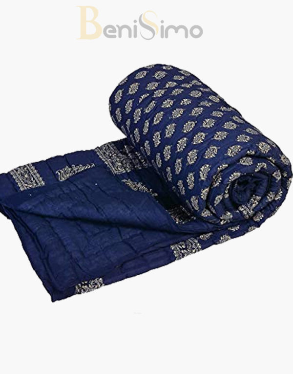 Jaipuri Print Cotton Single Bed Razai Quilts Blankets