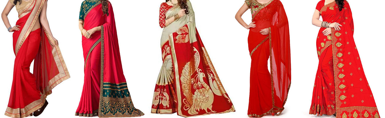 Top 6 Red Sarees for the Wedding Season