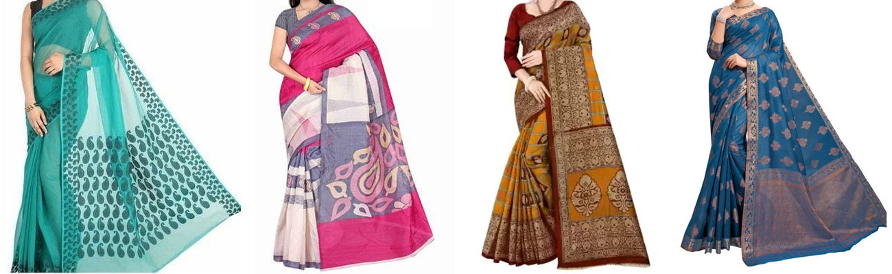 Why fancy cotton sarees are so popular till now!